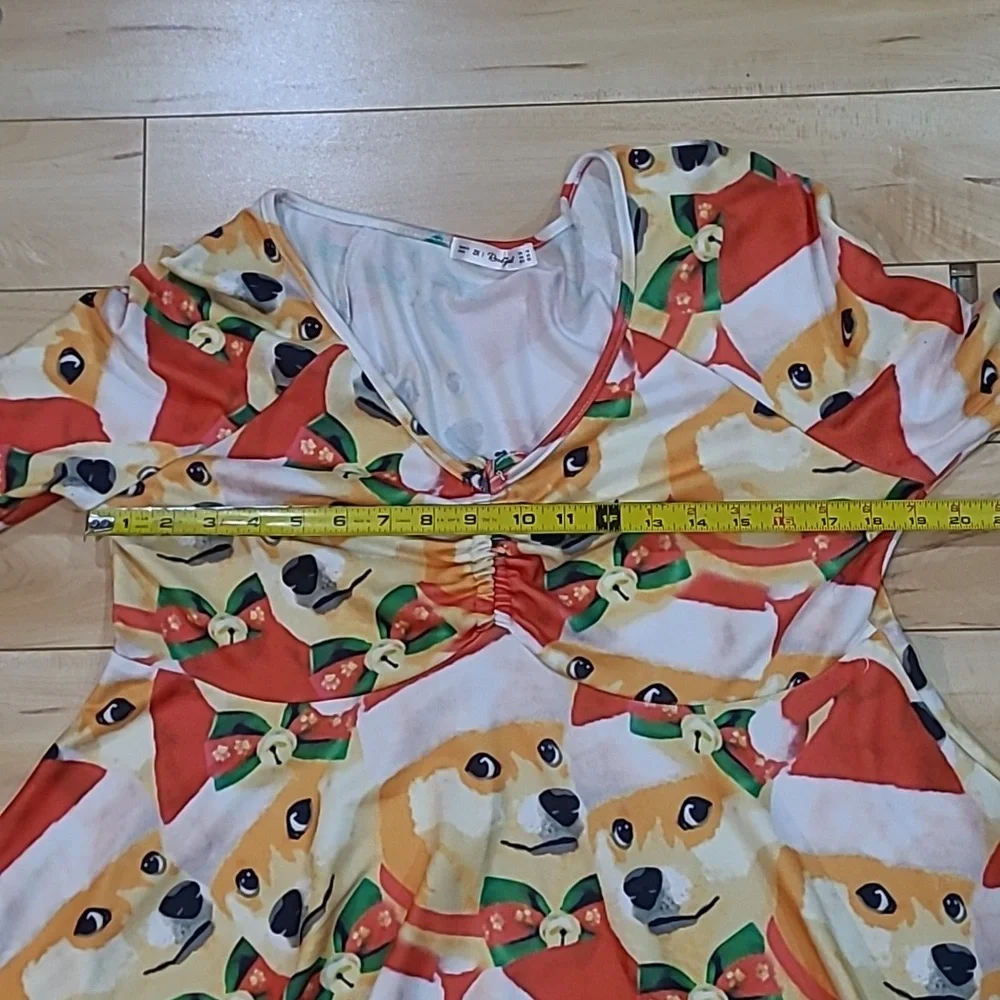 Rosegal size 2x dogs wearing Christmas hats shirt - Picture 5 of 5